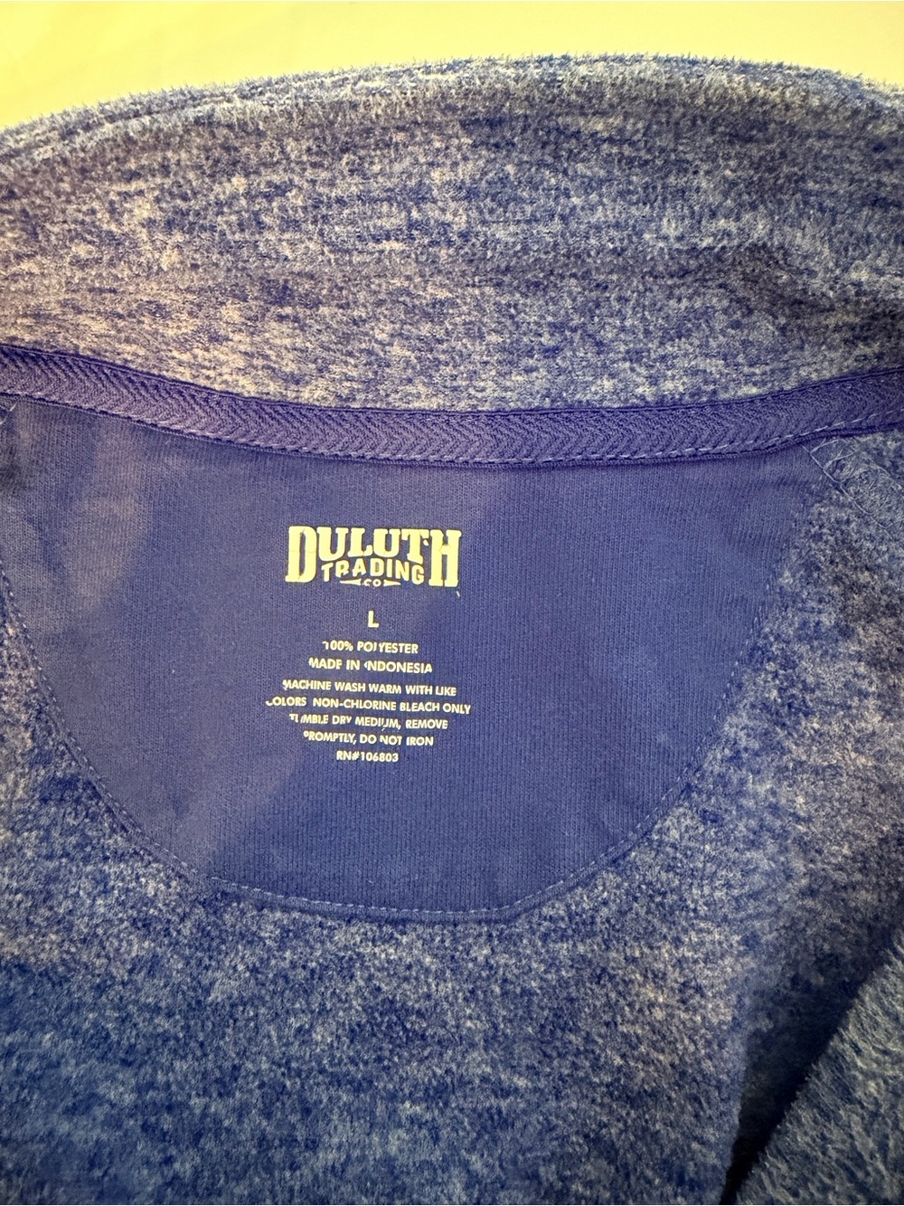 Duluth Trading Co Womens Full Zip Fleece Jacket Size Large Blue - Picture 6 of 6